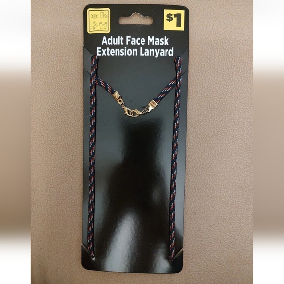 Lot of 6 Adult Face Mask Extension Lanyards 25" Cable Chain Lobster Claw New - Picture 6 of 8